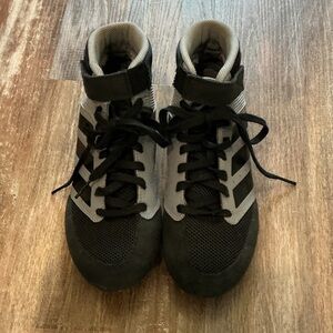 adidas wrestling  shoes Kids Sneakers Black and Gray